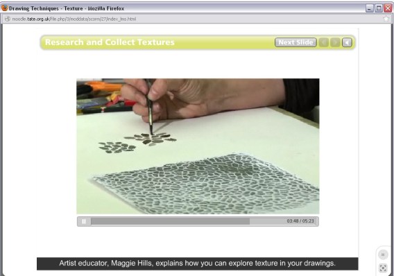 An inside look at the Tate online courses. Courtesy Tate Museum.