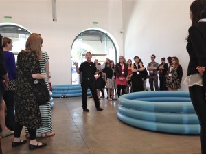 Elliott Kai-Kee leads group to openly explore the question "what is this particular artwork asking me to do?"