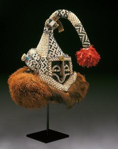 Democratic Republic of the Congo, Kuba peoples, Helmet mask (mukenga),  mid-20th century, Dallas Museum of Art, gift in honor of Peter Hanszen Lynch and Cristina Martha Frances Lynch.