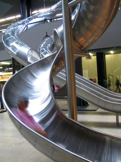 Carsten Höller "Test Site" installation at Tate Modern, 2006. Photo by David Sim, Creative Commons 2.0 license