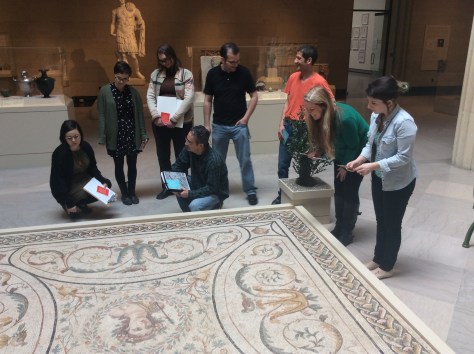 Staff participating in Visual Literacy workshop activity.